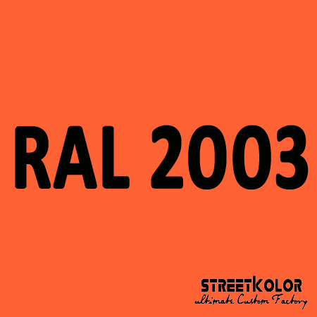 RAL 2003 akrylová auto farba lesklá alebo matná 1 liter + tužidlo + riedidlo