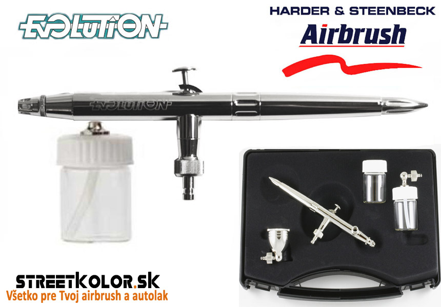 Airbrush striekacia pištoľ HARDER & STEENBECK Evolution Silverline M 0,4mm