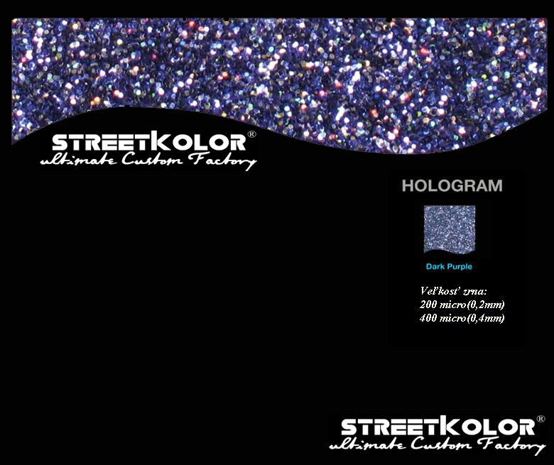 KolorPearl Brilliant farba riedidlová, Odtieň Hologram Tmavý Purpurový,200micro