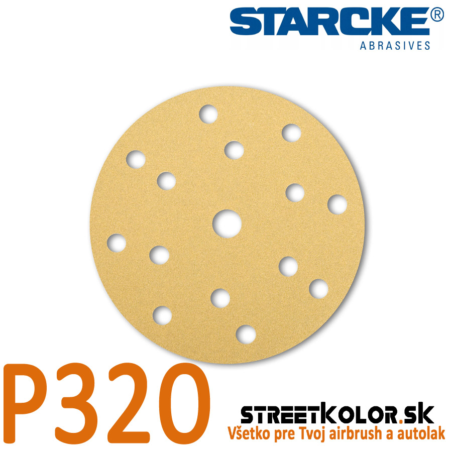 Starcke Brúsny disk P320, 150mm, 15 dier, 100ks