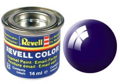 REVELL 54 nočná modrá lesklá syntetická modelárska farba (RAL5022), 14ml