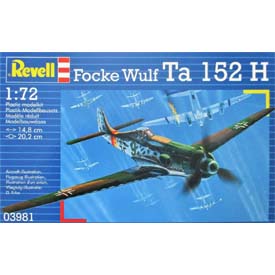 Revell Focke Wulf Ta152H Model Set lietadlo 1:72, 39 dielov
