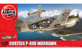 Airfix Curtiss P-40B Warhawk Model Set lietadlo 1:72, 47 dielov