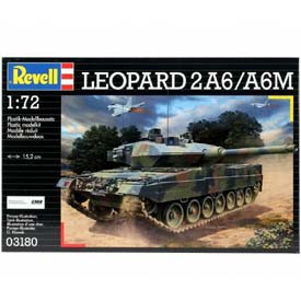 Revell Leopard 2A6/A6M Model Set tank 1:72, 168 dielov