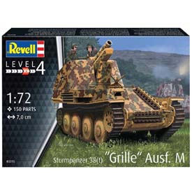 Revell Sturmpanzer 38(t) Grille Ausf.M Model Set tank 1:72, 150 dielov