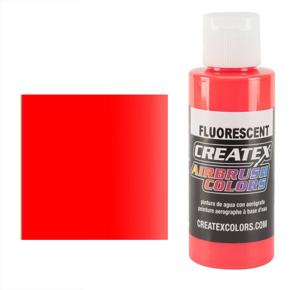 CreateX 5408 Červená Fluorescenčná airbrush farba 60ml