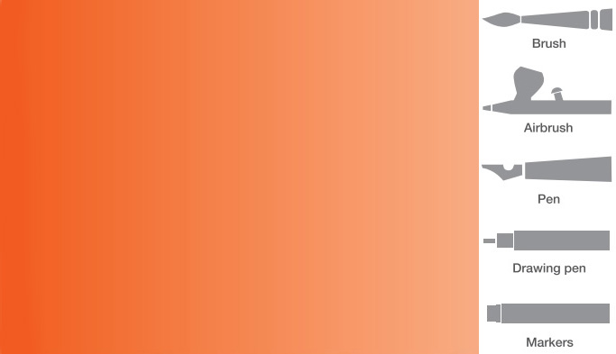 Vallejo 831 Oranžovočervená akrylová airbrush farba 32 ml