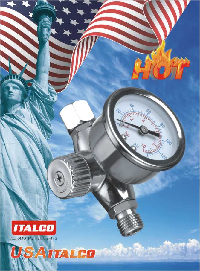 Regulátor tlaku vzduchu na pištoľ ITALCO FR-5