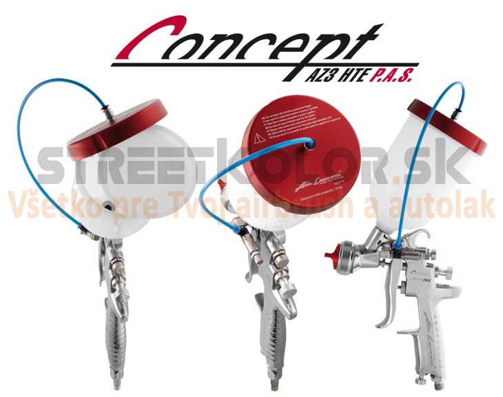 Striekacia pištoľ Air Gunsa AZ3 HTE P.A.S. CONCEPT by Anest IWATA - pohľady