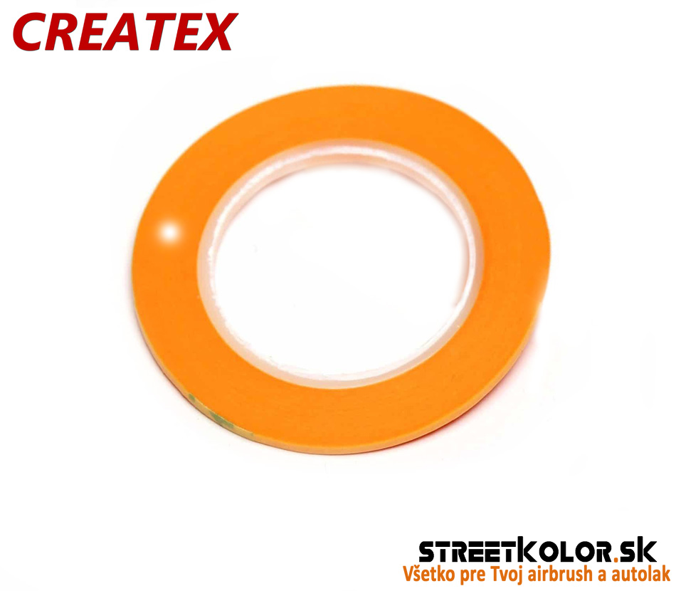 Obrysová a prechodová páska: PVC: 2mm x 18m, CreateX, 1 kus