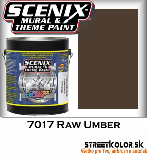 CreateX Scenix 7017 Raw Umber farba 3,8 l + 4015 aktivátor 60 ml