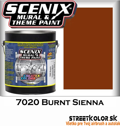 CreateX Scenix 7020 Burnt Sienna farba 3,8 l + 4015 aktivátor 60 ml