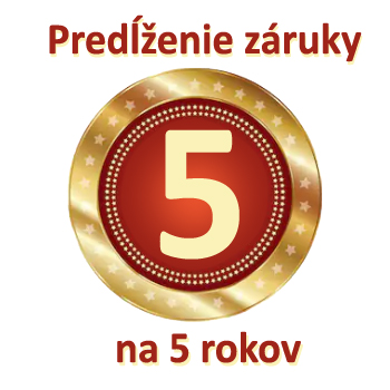 Predĺženie záruky o 3 roky - celkom 5 ročná záruka