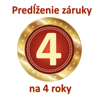 Predĺženie záruky o 2 roky - celkom 4 ročná záruka