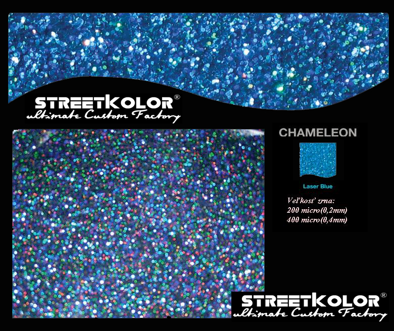 KolorPearl Brilliant farba riedidlová, Odtieň Chameleón Modrý,400micro