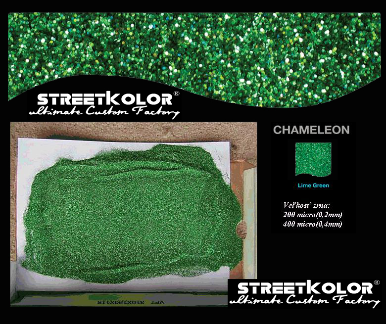 KolorPearl Brilliant farba riedidlová, Odtieň Chameleón Zelený Tmavý,400 micro