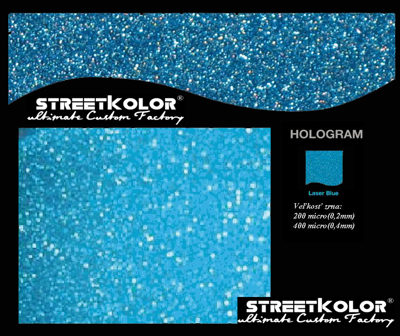 KolorPearl Brilliant farba riedidlová, Odtieň Hologram Modrý,400micro