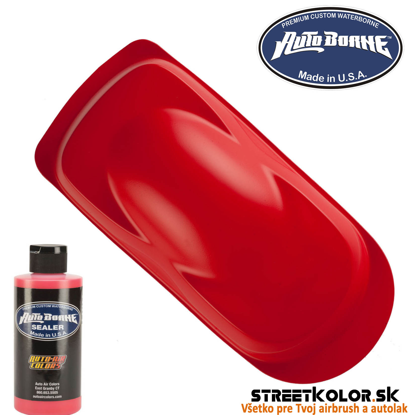 AutoBorne 6006 Červený základ, 240ml