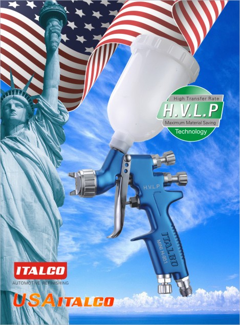 ITALCO H-951 HVLP 1,0mm, mini striekacia pištoľ,  (50-110l/min.)