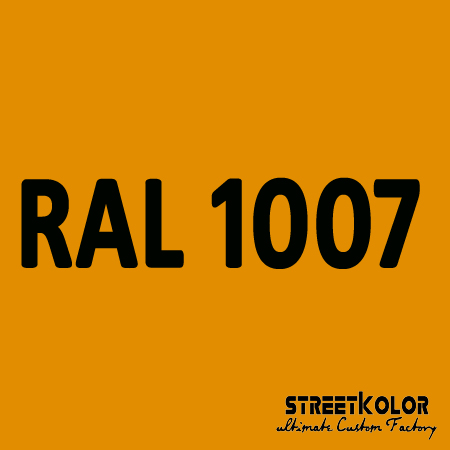 RAL 1007 akrylová auto farba lesklá alebo matná 1 liter + tužidlo + riedidlo