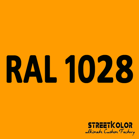 RAL 1028 akrylová auto farba lesklá alebo matná 1 liter + tužidlo + riedidlo