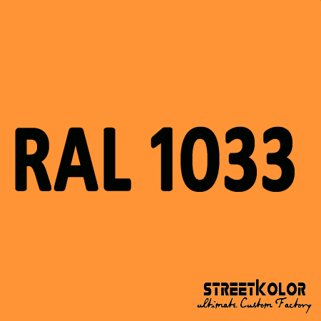RAL 1033 akrylová auto farba lesklá alebo matná 1 liter + tužidlo + riedidlo