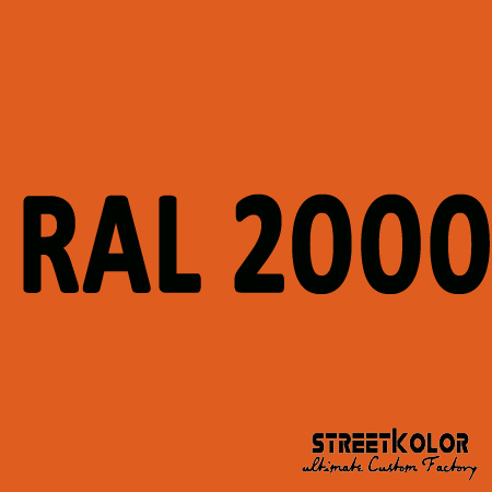 RAL 2000 akrylová auto farba lesklá alebo matná 1 liter + tužidlo + riedidlo