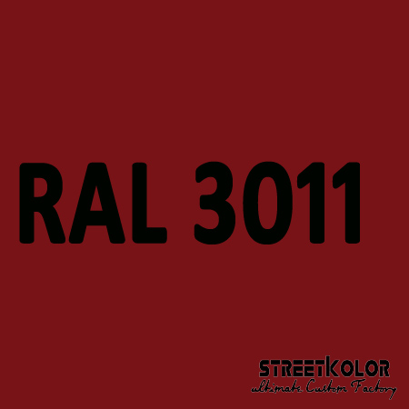 RAL 3011 akrylová  auto farba lesklá alebo matná 1 liter + tužidlo + riedidlo