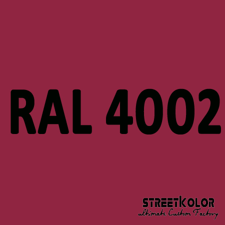RAL 4002 akrylová auto farba lesklá alebo matná 1 liter + tužidlo + riedidlo