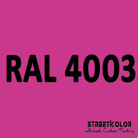 RAL 4003 akrylová auto farba lesklá alebo matná 1 liter + tužidlo + riedidlo