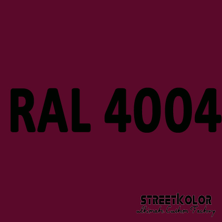 RAL 4004 akrylová auto farba lesklá alebo matná 1 liter + tužidlo + riedidlo