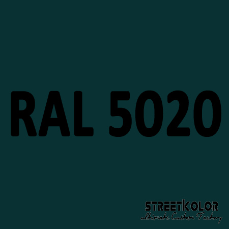 RAL 5020 akrylová auto farba lesklá alebo matná 1 liter + tužidlo + riedidlo
