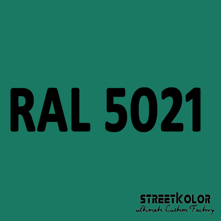 RAL 5021 akrylová  auto farba lesklá alebo matná 1 liter + tužidlo + riedidlo
