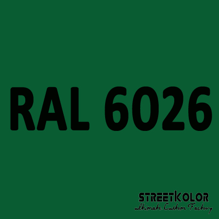 RAL 6026 akrylová auto farba lesklá alebo matná 1 liter + tužidlo + riedidlo