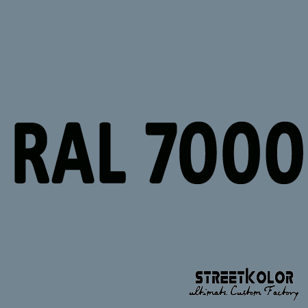 RAL 7000 akrylová auto farba lesklá alebo matná 1 liter + tužidlo + riedidlo