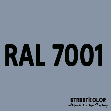 RAL 7001 akrylová auto farba lesklá alebo matná 1 liter + tužidlo + riedidlo
