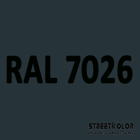 RAL 7026 akrylová auto farba lesklá alebo matná 1 liter + tužidlo + riedidlo