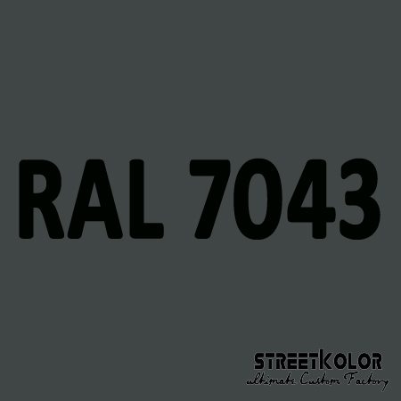 RAL 7043 akrylová auto farba lesklá alebo matná 1 liter + tužidlo + riedidlo