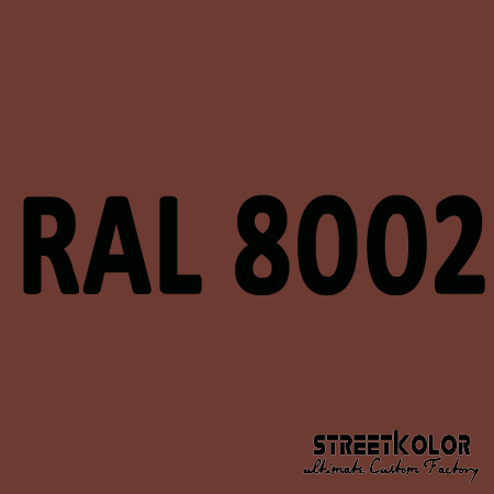 RAL 8002 akrylová auto farba lesklá alebo matná 1 liter + tužidlo + riedidlo