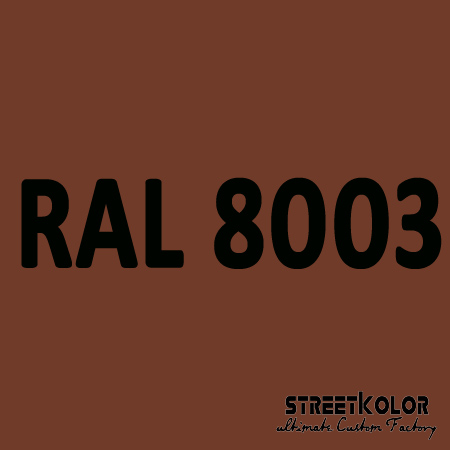 RAL 8003 akrylová auto farba lesklá alebo matná 1 liter + tužidlo + riedidlo