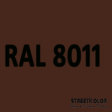 RAL 8011 akrylová auto farba lesklá alebo matná 1 liter + tužidlo + riedidlo