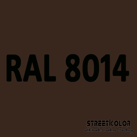RAL 8014 akrylová auto farba lesklá alebo matná 1 liter + tužidlo + riedidlo