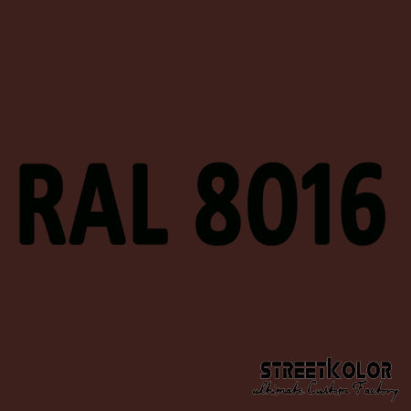 RAL 8016 akrylová auto farba lesklá alebo matná 1 liter + tužidlo + riedidlo