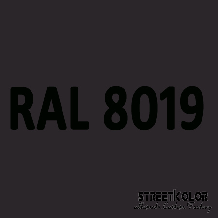 RAL 8019 akrylová auto farba lesklá alebo matná 1 liter + tužidlo + riedidlo