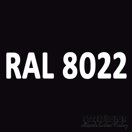 RAL 8022 akrylová auto farba lesklá alebo matná 1 liter + tužidlo + riedidlo