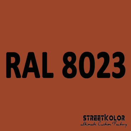 RAL 8023 akrylová auto farba lesklá alebo matná 1 liter + tužidlo + riedidlo