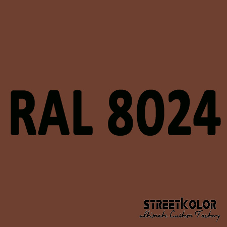 RAL 8024 akrylová auto farba lesklá alebo matná 1 liter + tužidlo + riedidlo