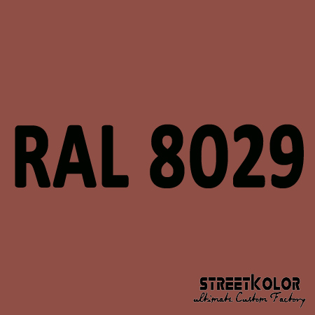 RAL 8029 akrylová auto farba lesklá alebo matná 1 liter + tužidlo + riedidlo
