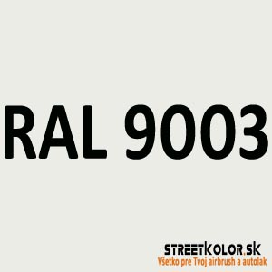 RAL 9003 akrylová auto farba lesklá alebo matná 1 liter + tužidlo + riedidlo