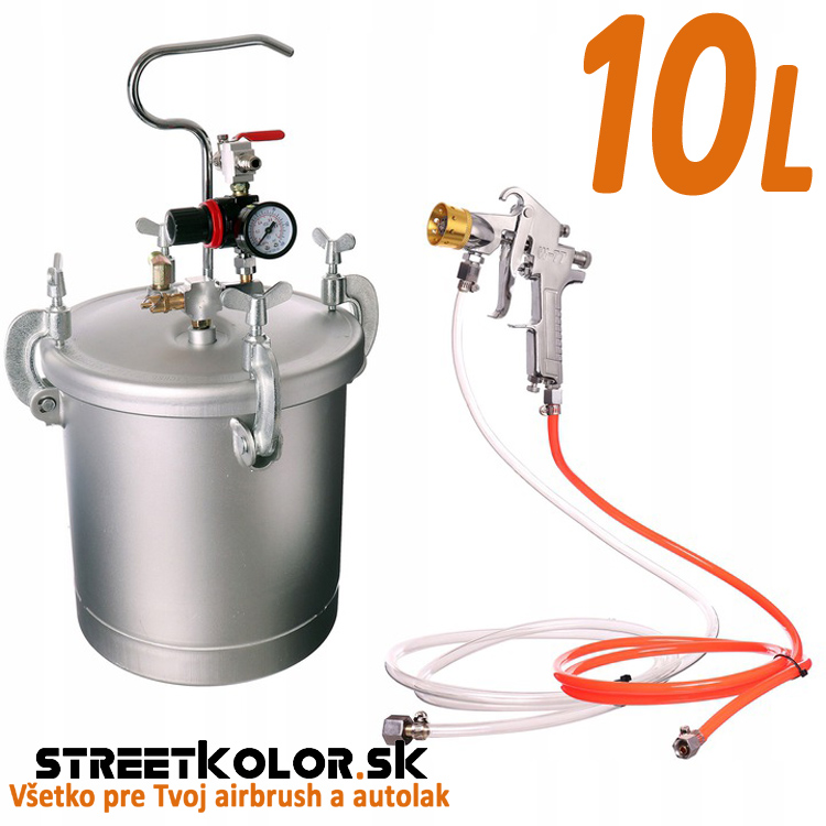 Striekacia pištoľ so spodnou 10l nádobou  Auarita PT-10 1,7mm, Syntetika, uretán